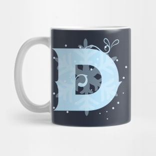 Winter Letter D Mug